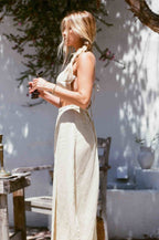 Linen Cami Wrap Maxi Skirt Set