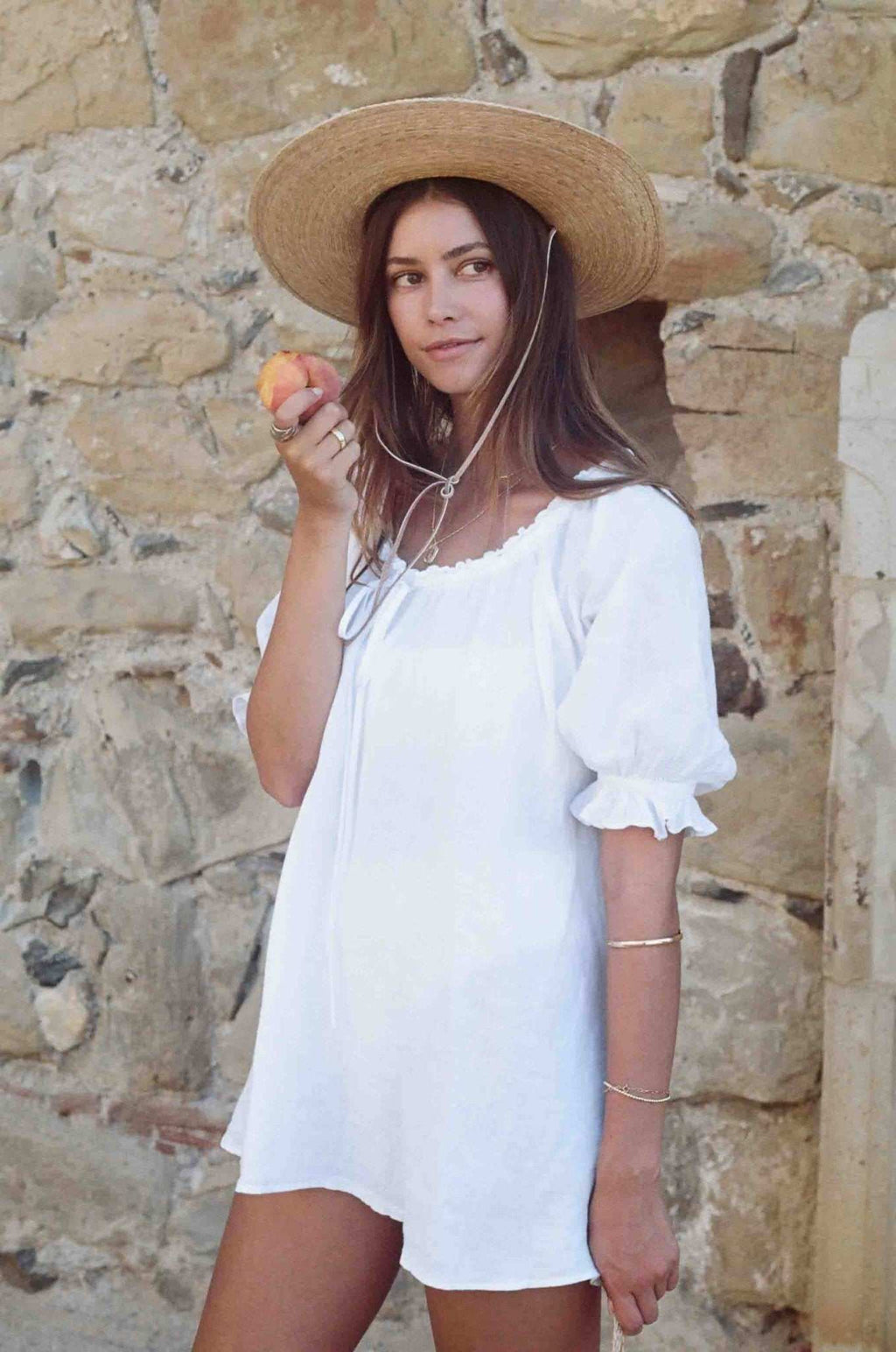 Puff Sleeve Mini Tunic Dress