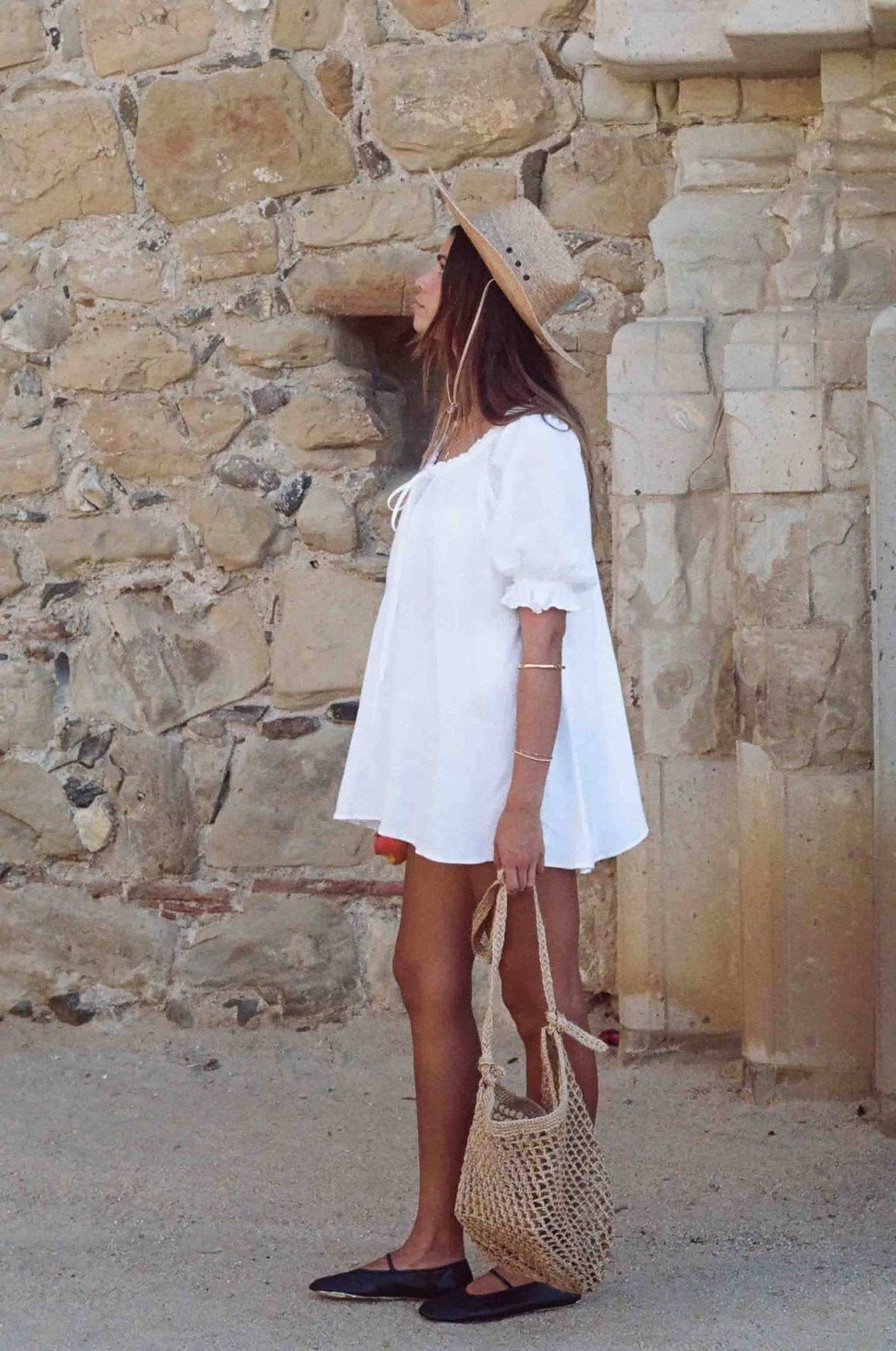 Puff Sleeve Mini Tunic Dress