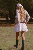 Raglan Balloon Sleeve Cropped Knit Cardigan